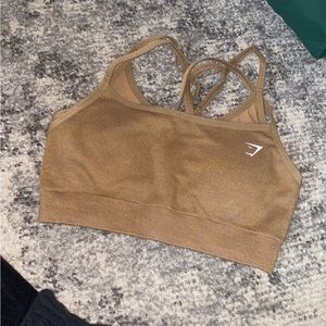✨GYMSHARK✨ Biscotti Brown Fleck Sports Bra - SMALL